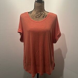 Cupio Orange Dolman Sleeve Boxy T-Shirt